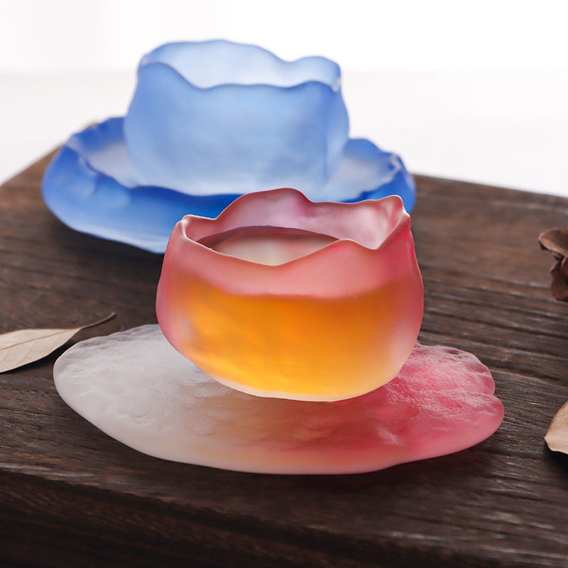 Glass Tea Cup Zen Personal Tea Set High-end Crystal Tea Cup