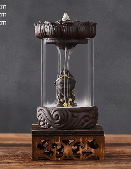 Load image into Gallery viewer, Backflow Incense Burner Wind Cover Sandalwood Incense Burner The Great Sage Returns Zen
