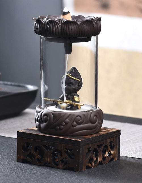 Load image into Gallery viewer, Backflow Incense Burner Wind Cover Sandalwood Incense Burner The Great Sage Returns Zen
