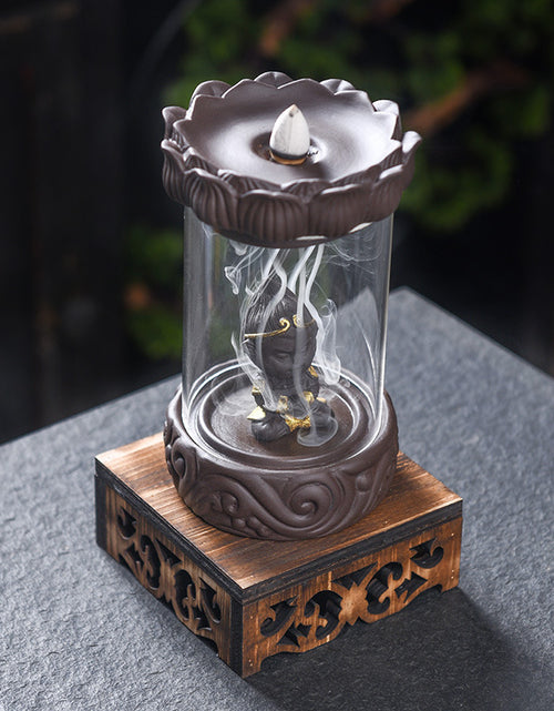 Load image into Gallery viewer, Backflow Incense Burner Wind Cover Sandalwood Incense Burner The Great Sage Returns Zen
