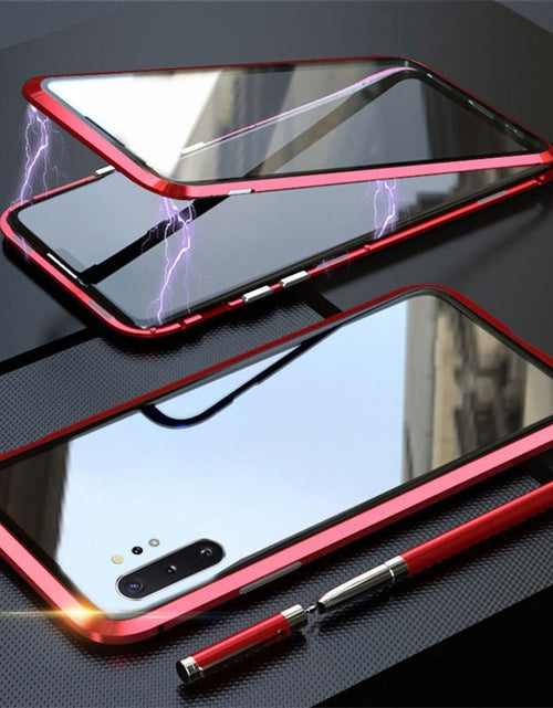 Load image into Gallery viewer, Samsung Note10Pro Mobile Phone Case Double-Sided Magneto Galaxy Note10 Metal All-Inclusive Anti-Fall Protective Cover
