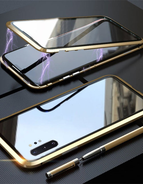 Load image into Gallery viewer, Samsung Note10Pro Mobile Phone Case Double-Sided Magneto Galaxy Note10 Metal All-Inclusive Anti-Fall Protective Cover
