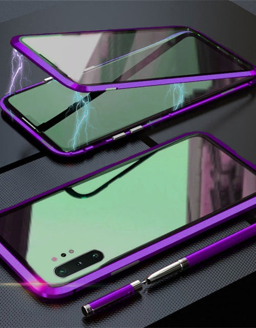 Load image into Gallery viewer, Samsung Note10Pro Mobile Phone Case Double-Sided Magneto Galaxy Note10 Metal All-Inclusive Anti-Fall Protective Cover
