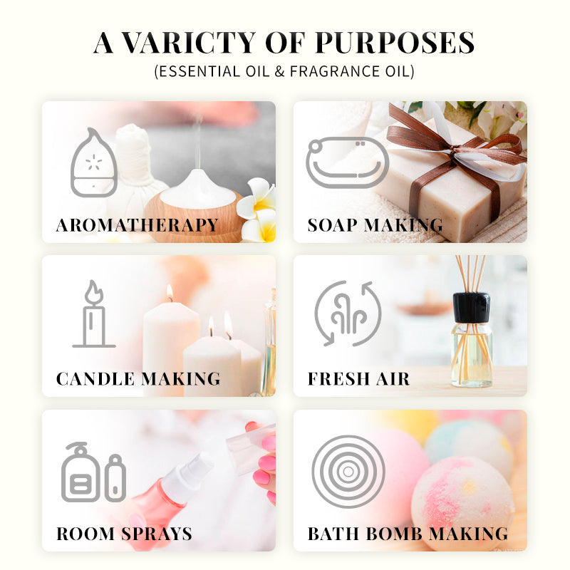 Aromatherapy Essential Oil 10ml Rose Lavender Single Essential Oil