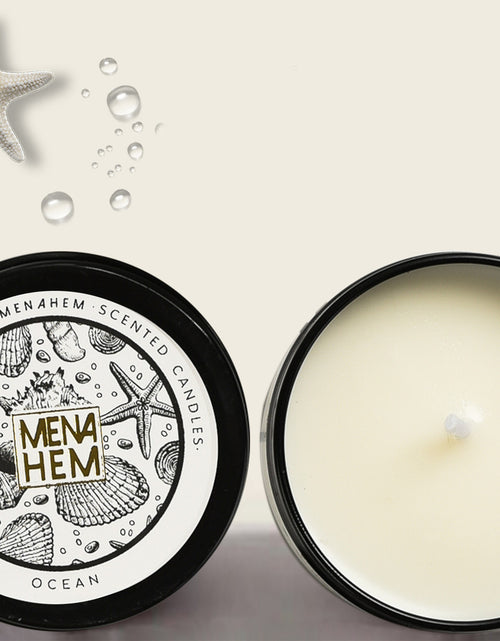 Load image into Gallery viewer, Black Tin Cans Aromatic Candles Smokeless
