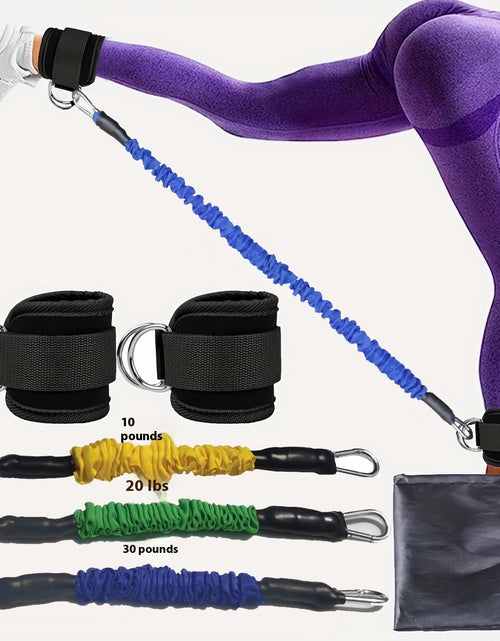 Load image into Gallery viewer, Ankle Strap Resistance Bands Hip Leg Strength Pull Rope Fitness Elastic Training Home Yoga Pilate Crossfit Workout Gym Equipment
