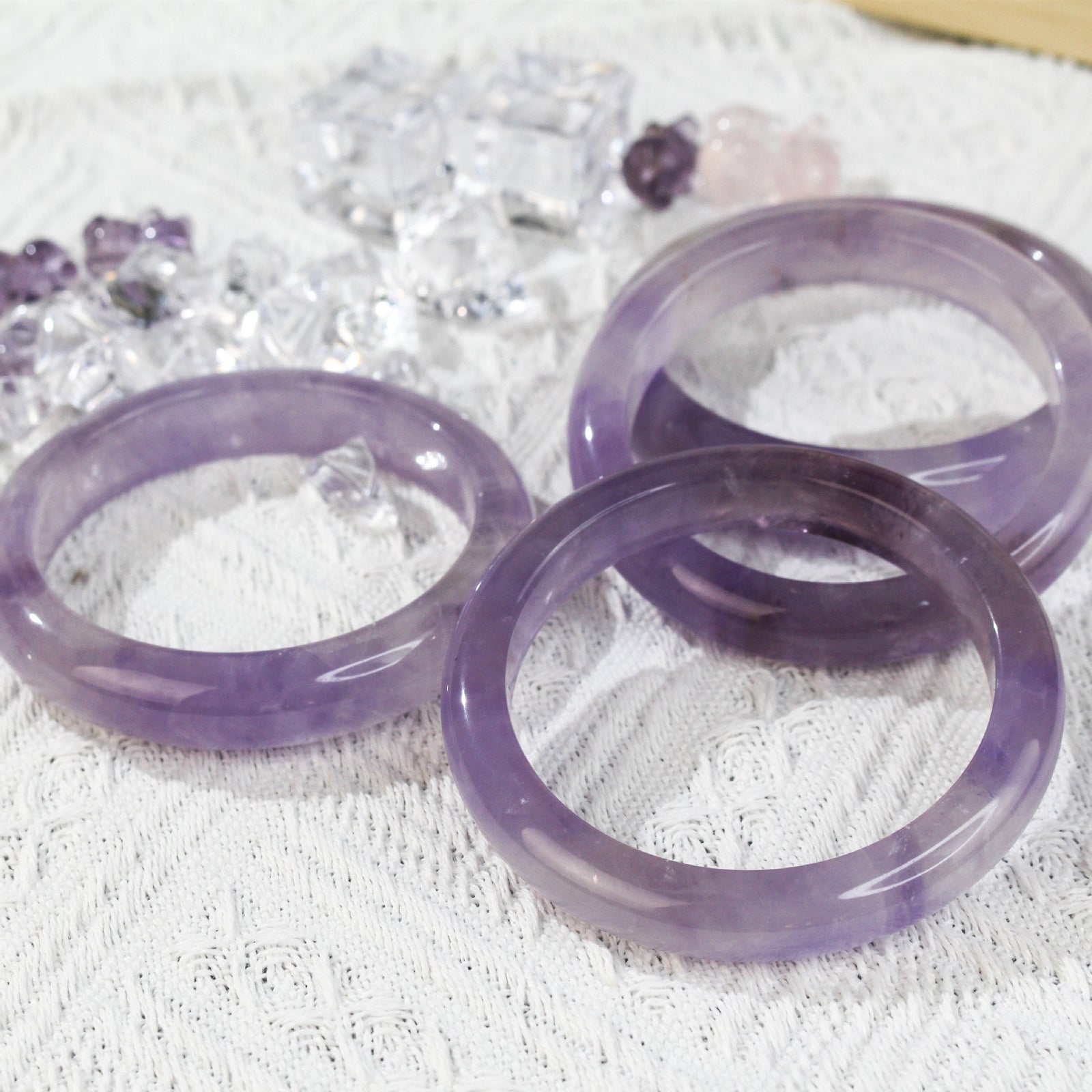 Natural Lavender Amethyst Bracelet Urugua Dreamy Simple Pick