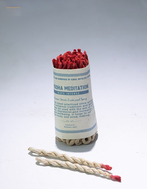 Load image into Gallery viewer, Handmade Rope Scented Sage Plant Spice Meditation
