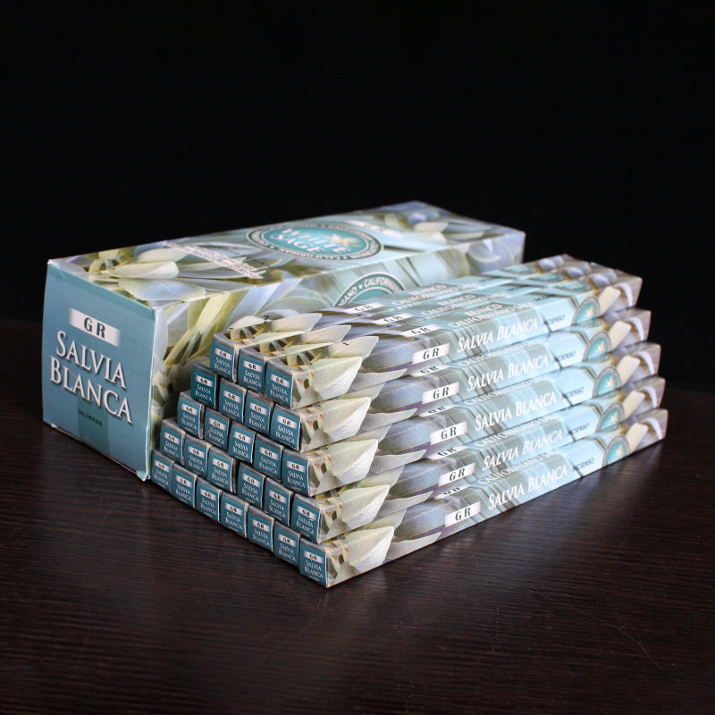 White Salvia Officinalis White Sage Aromatherapy Incense Joss-stick