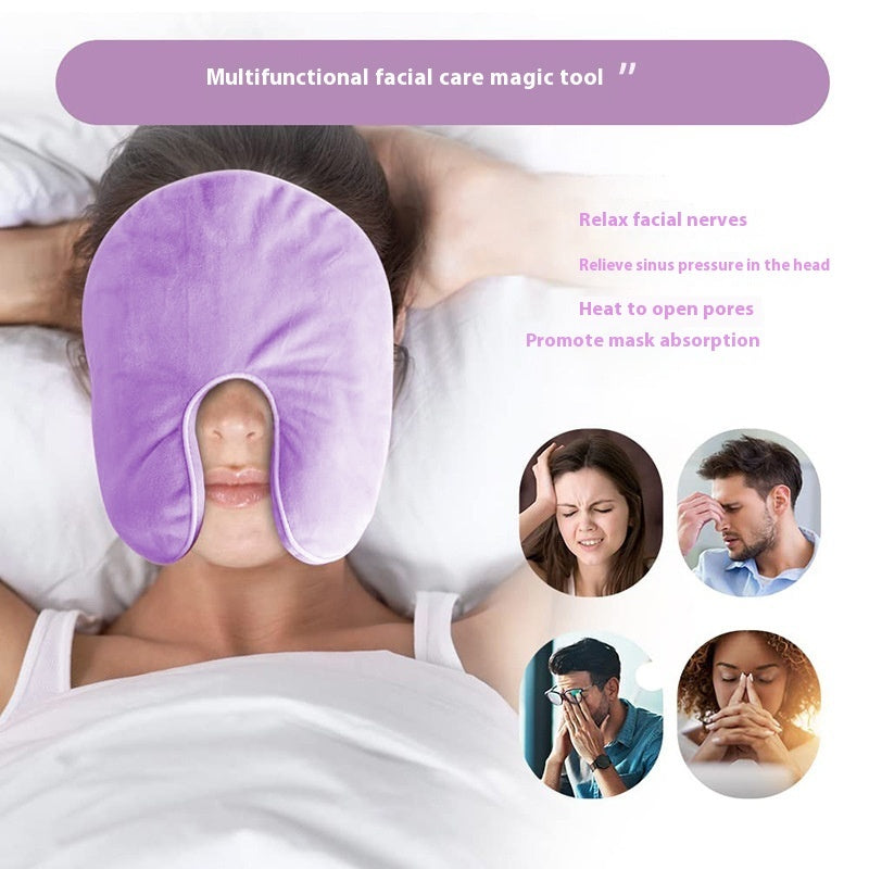 Mineral Beads Hot And Cold Compressing Mask Sinus Hot Pack Relieve Stress Flaxseed Lavender Face Sleep Mask