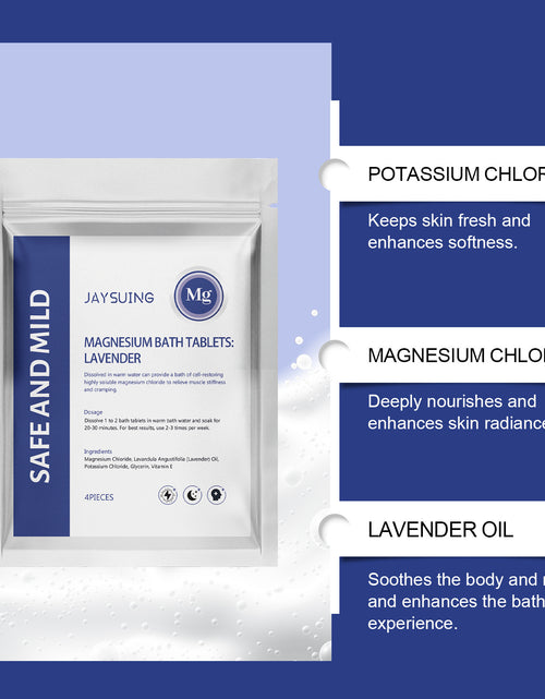 Load image into Gallery viewer, Lavender Magnesium Bath Sheet Nourishing Moisturizing Cleaning
