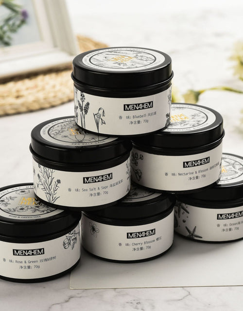 Load image into Gallery viewer, Black Tin Cans Aromatic Candles Smokeless

