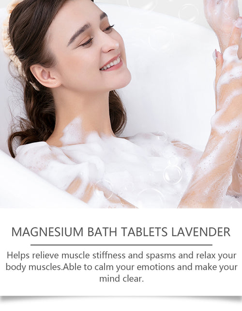 Load image into Gallery viewer, Lavender Magnesium Bath Sheet Nourishing Moisturizing Cleaning
