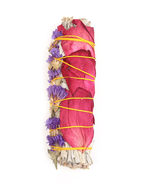 Load image into Gallery viewer, White Sage And Red Rose Petal Colorful Aromatherapy

