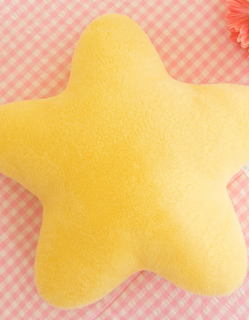 Load image into Gallery viewer, Star Pillow, Decorative Throw Pillows For Bed Couch, 15in Star Shaped Pillow Plush Floor Cushions Room Decor Pillow With Soft Faux Rabbit Fur For Sofa Bedroom Living Room
