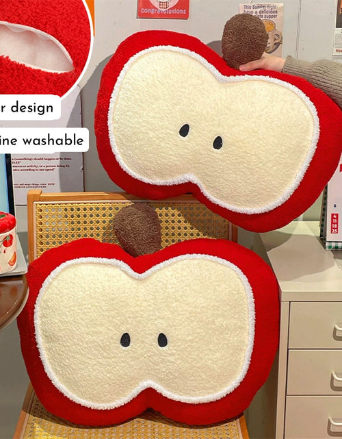 Load image into Gallery viewer, Fruit Shaped Pillows Lovely Cartoon Fruit Seat Cushion Adorable Lumbar Spine Waist Supporter Cartoon Comfortable Stuffed Fruit Pillows For Kids
