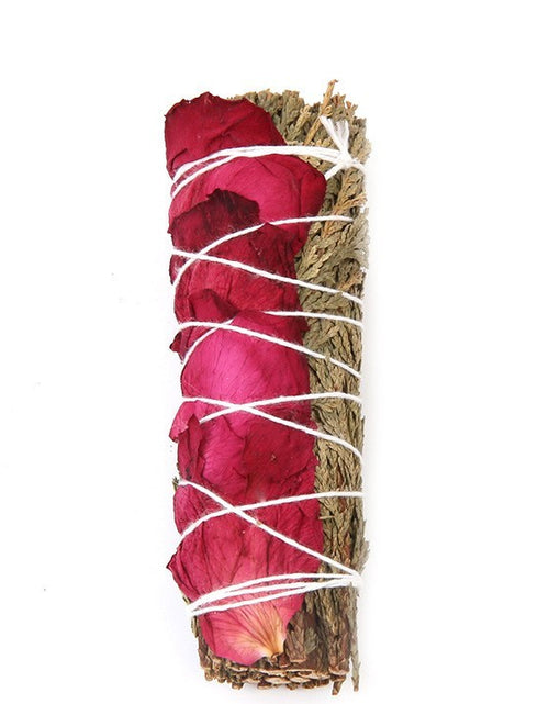 Load image into Gallery viewer, White Sage And Red Rose Petal Colorful Aromatherapy
