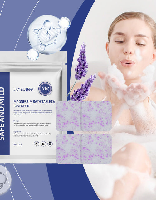 Load image into Gallery viewer, Lavender Magnesium Bath Sheet Nourishing Moisturizing Cleaning
