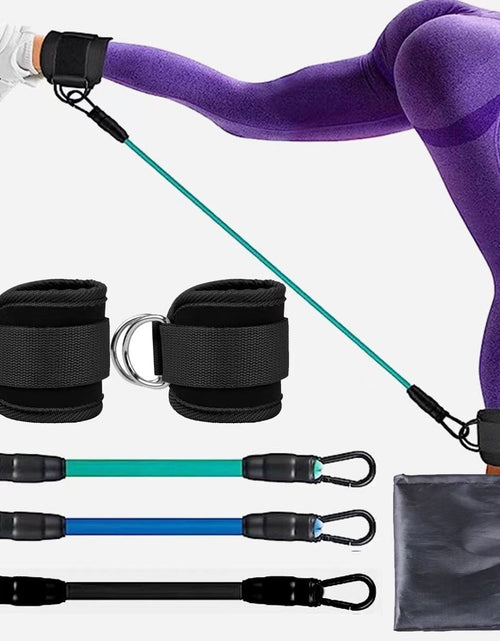 Load image into Gallery viewer, Ankle Strap Resistance Bands Hip Leg Strength Pull Rope Fitness Elastic Training Home Yoga Pilate Crossfit Workout Gym Equipment
