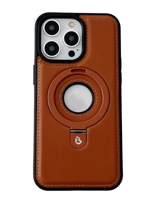 Load image into Gallery viewer, Magnetic Drop-resistant Leather Bracket Phone Case
