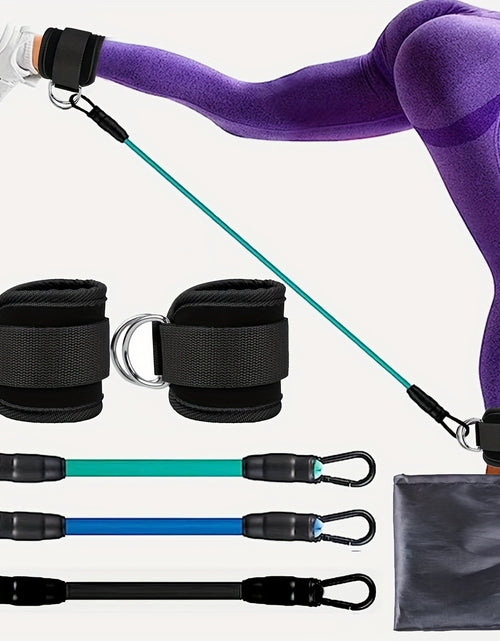 Load image into Gallery viewer, Ankle Strap Resistance Bands Hip Leg Strength Pull Rope Fitness Elastic Training Home Yoga Pilate Crossfit Workout Gym Equipment
