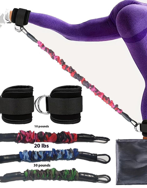 Load image into Gallery viewer, Ankle Strap Resistance Bands Hip Leg Strength Pull Rope Fitness Elastic Training Home Yoga Pilate Crossfit Workout Gym Equipment

