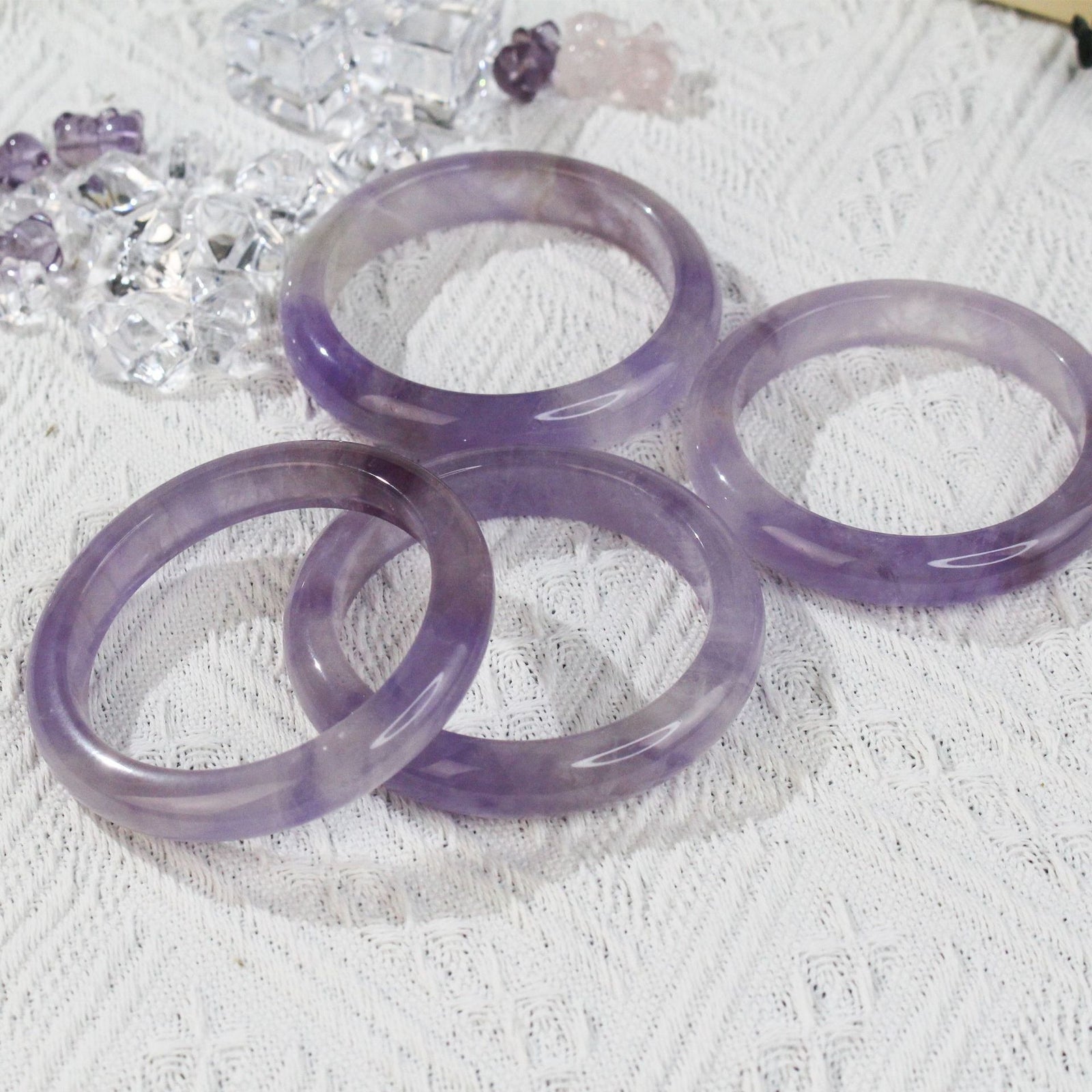 Natural Lavender Amethyst Bracelet Urugua Dreamy Simple Pick
