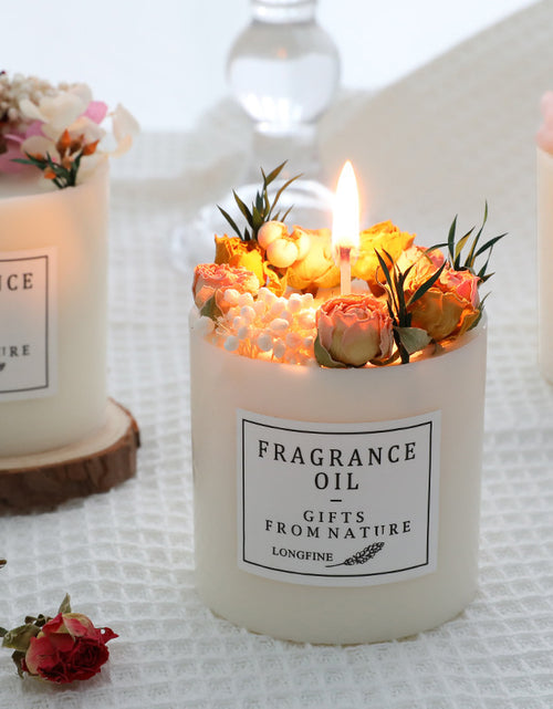 Load image into Gallery viewer, Dried Flowers Decor Romantic Candles
