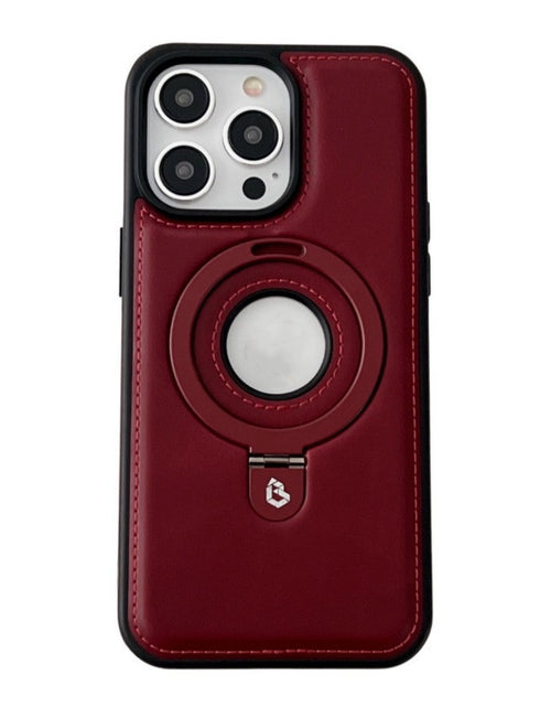Load image into Gallery viewer, Magnetic Drop-resistant Leather Bracket Phone Case
