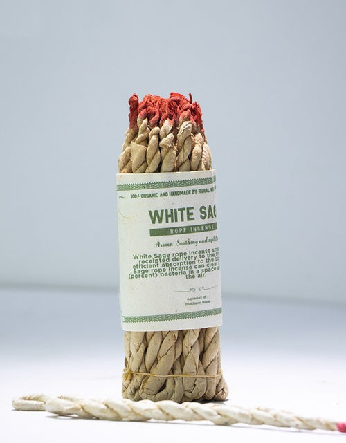 Load image into Gallery viewer, Handmade Rope Scented Sage Plant Spice Meditation
