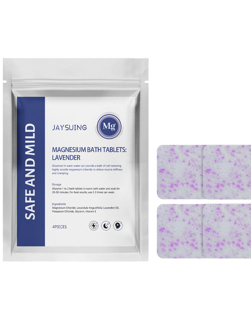 Load image into Gallery viewer, Lavender Magnesium Bath Sheet Nourishing Moisturizing Cleaning
